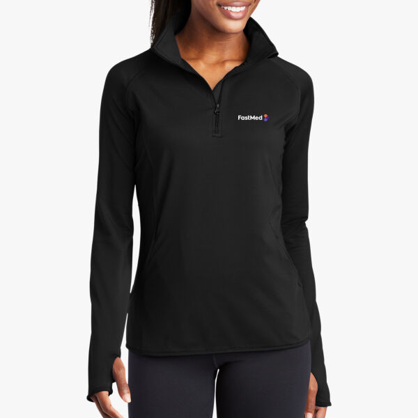 Ladies Sport Wick ® Stretch 1/2 Zip Pullover Thumbnail